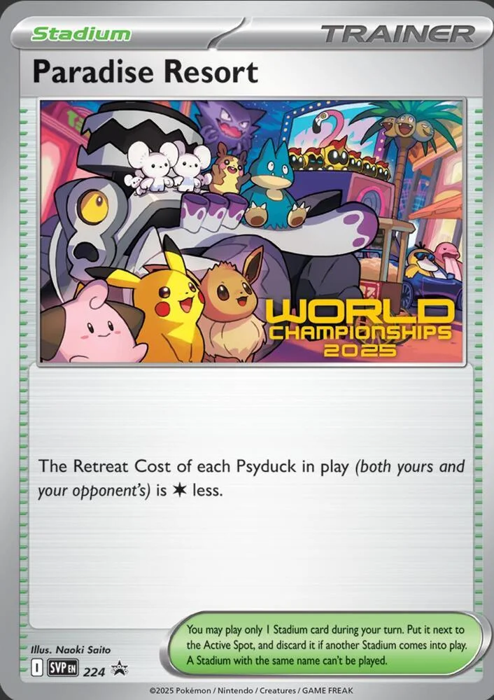 Paradise Resort [World Championships 2025] #224 Promo — Pokémon Card ...